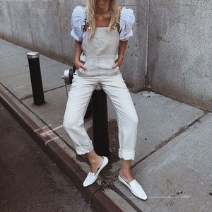 Second Skin Overalls linen in natural color sz xs